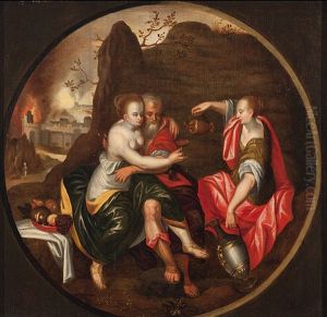 Lot Und Seine Tochter by Pieter Pourbus