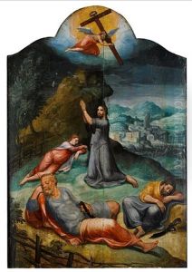Christ In The Garden Of Gethsemane by Pieter Pourbus