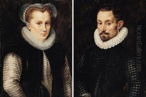 Portrait Of A Gentleman Wearing Black by Pieter Pourbus