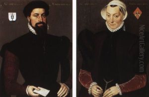 Portraits Of A Gentleman Of Vere (verre?) And Of His Wife