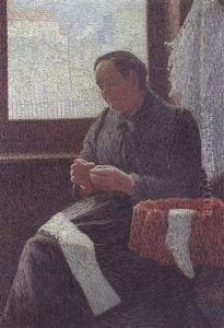 Portait De Madame Vallad by Leon Pourtau