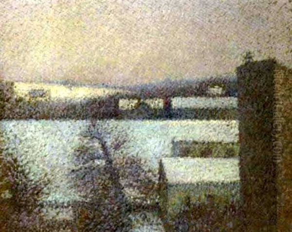 Maisons Au Bord De Saone En Hiver - view 1