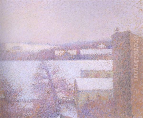 Maisons Au Bord De La Saone En Hivers - view 1