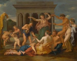 Bacchanal Before A Temple by Nicolas Poussin