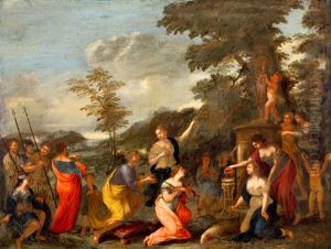 Offerfeest by Nicolas Poussin