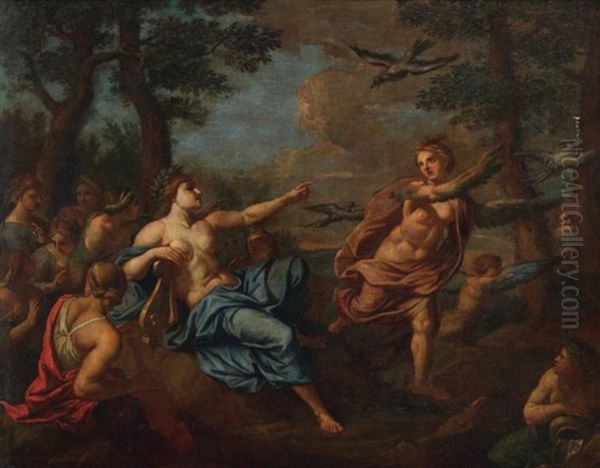 Apollon Et Les Pierides Transformes En Pie-grieches - view 1