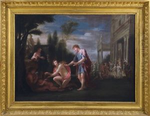 Venere Lega Le Ali Ad Amore by Nicolas Poussin