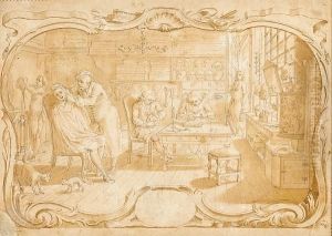 At The Wigmakers by Louis P. Boitard