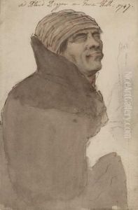 A Blind Beggar On Tower Hill by Louis P. Boitard