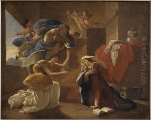 L'annonciation by Nicolas Poussin
