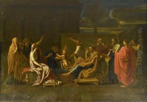 Moses Zertritt Pharaos Krone by Nicolas Poussin