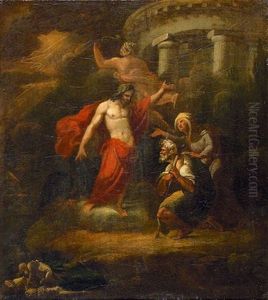Deukalion Und Pyrrha Vor Zeus