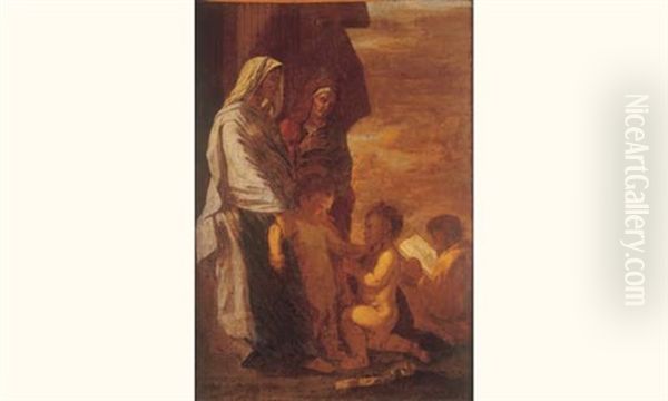 La Sainte Famille Avec Saint Jean Baptiste Et Sainte Elisabeth - view 1