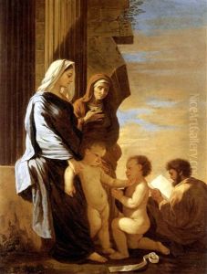 La Sainte Famille Avec Sainte Elisabeth Et Saint Jean-baptiste