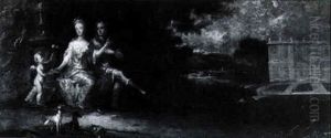 Cupid Anointing Lovers by Nicolas Poussin
