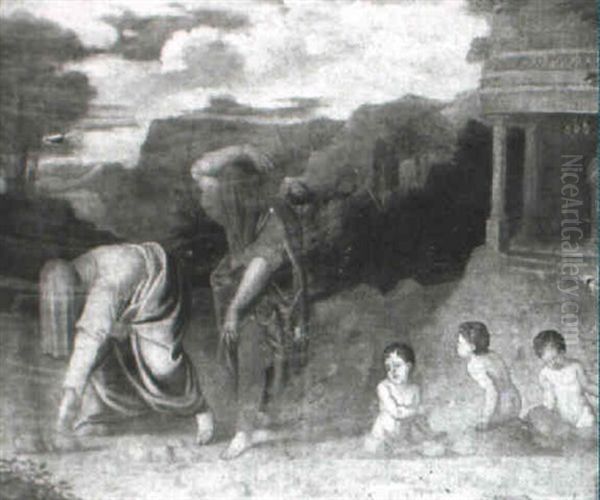 Landscape With Hooded Women Clearing Stones From A Path - view 1