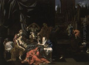 The Family Of Germanicus Mourning His Death by Nicolas Poussin
