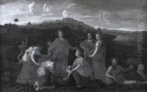 Die Auffindung Des Moses Knaben by Nicolas Poussin