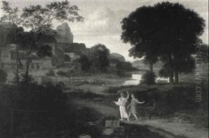 Tobie Et L'ange by Nicolas Poussin