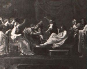 Infant Moses Trampling Pharoah's Crown