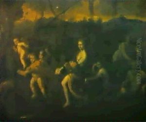 Armide Transportant Renaud Endormi by Nicolas Poussin
