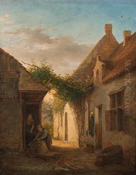 Abendliche Stimmung Vor Dem Haus - view 1
