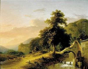 The Water Mill by Martinus Pouwelsen