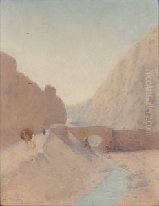 La Route Au Bord De L'oued by Emile Boivin