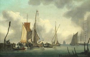 Fishing Boats At Anchor