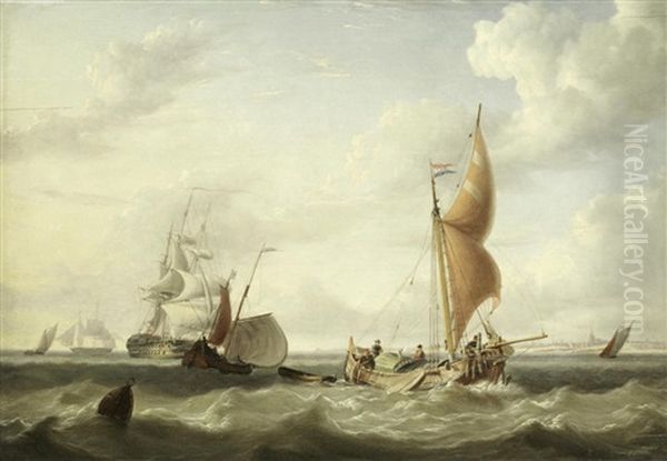 Shipping Off A Coast - view 1