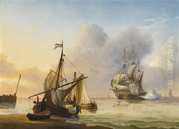 Shipping In A Storm; Shipping In Choppy Waters; And Shipping In A Calm - view 1