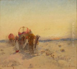 Biskra, La Caravane by Emile Boivin