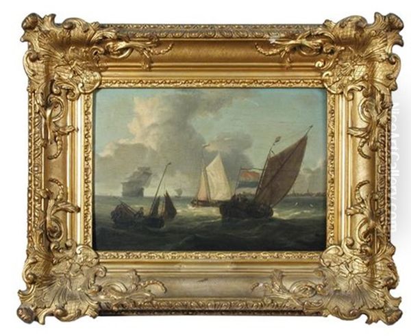 Dutch Shipping In A Squall - view 1