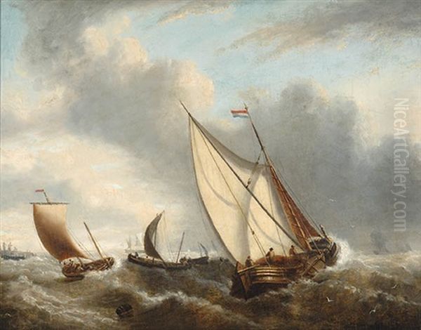 Dutch Fishing Boats On The Coast - view 1