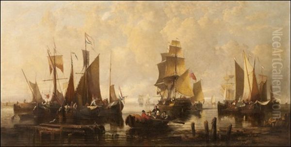 Fishing Boats Off The Dutch Coast - view 1