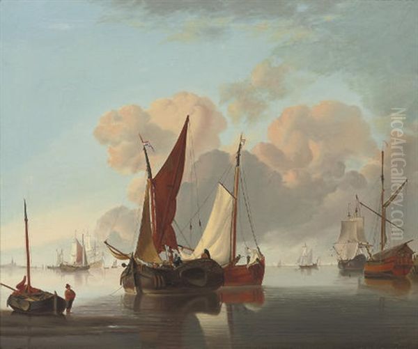 Shipping In A Calm On The Estuary - view 1