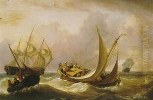 Dutch Shipping In A Stiff Breeze