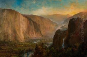 Grand Canyon Of Yellowstone by Lucien Whiting Powell
