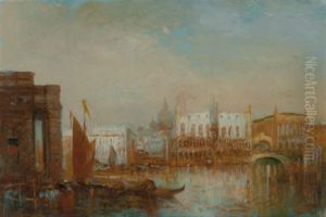 The Customs House (or Drogana Di Mare), Grand Canal, Venice by Lucien Whiting Powell