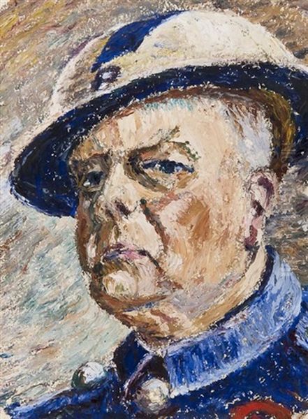 Self Portrait As An Arp Wwii Warden - view 1