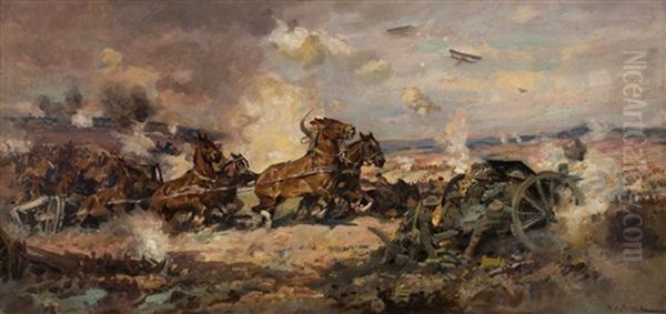 First Australian Division Artillery Going Into The Third Battle Of Ypres - view 1