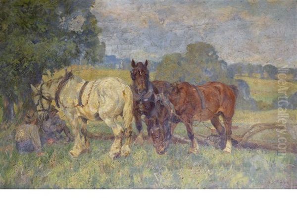 Field Labourers At Rest - view 1
