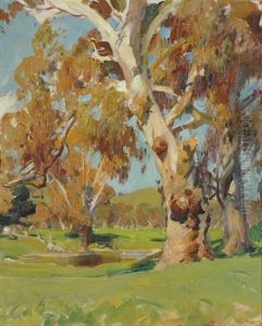 Red Gums By The Waterhole