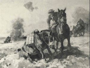 Gun Horses, France by Harold Septimus Power