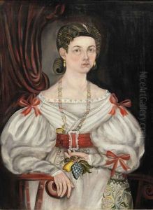 Portrait Of Eliza Ann Farrar by Asahel Lynde Powers