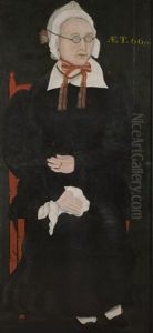 Portrait Of Alice Algers by Asahel Lynde Powers