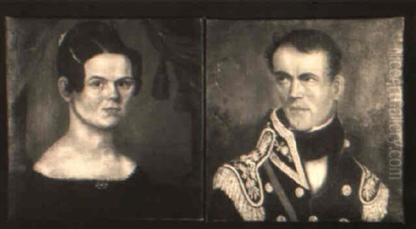 Portrtaits Of Octavia Butterfield And Colonel Thomas Butterfield - view 1