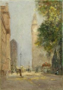 London Street Scene (view Of Westminster Abbey)