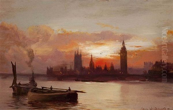 Westminster Below Bridge - view 1