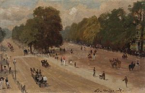 Rotten Row From Hyde Park Corner And Broad Sanctuary, Westminster (pair)